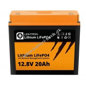 Batteri til Solar, Solfanger, Solceller Liontron Lithium LiFePO4 LX 12,8V 20Ah med BMS