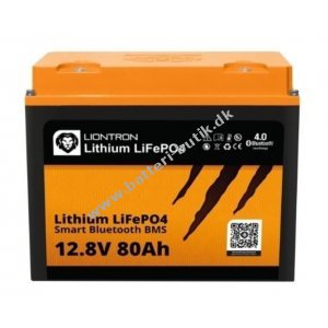 Batteri til Solar, Solfanger, Solceller Liontron Lithium LiFePO4 LX 12,8V 80Ah Smart BMS med Bluetooth