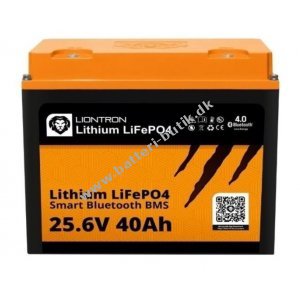 Batteri til Solar, Solfanger, Solceller Liontron Lithium LiFePO4 LX 25,6V 40Ah Smart BMS med Bluetooth