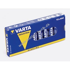 Batteri til Lsesystemer Varta Industrial Pro Alkaline LR03 AAA 10er 4003211111