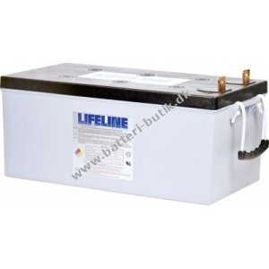 Batteri til Skiltevogn Lifeline Deep Cycle blybatteri GPL-8DL 12V 255Ah