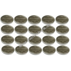 Batteri til Diims Panasonic CR2477 Lithium 3V 1000mAh 20 stk løse