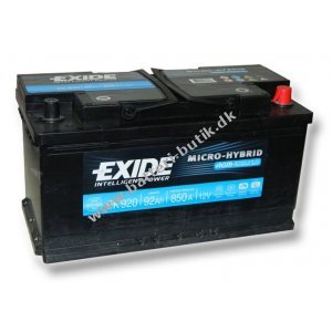 Startbatteri til Nødstrømsgenerator Exide EK920 AGM Batteri 12V 92Ah