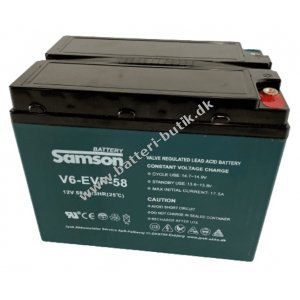 Samson Batteri til Kabinescooter 12V 58Ah V6-EVF-58 (V6-EVF-55B)