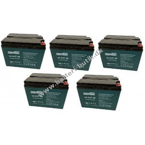 Samson Batterisæt til Kabinescooter 60V 58Ah (5 Batterier) V6-EVF-58 (V6-EVF-55B)