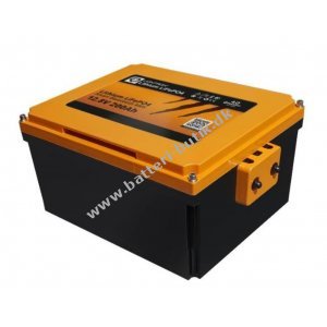 Batteri Liontron Lithium LiFePO4 LX Undersde 12,8V 200Ah Smart BMS med Bluetooth