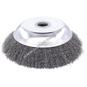 Universal Ukrudtsbørste - Stål Finttrådet - 200mm x Ø20mm / 25,4mm (63-092)