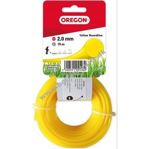 Trimmerline Trimmersnøre Oregon Gul Roundline 2,0mm x 15 m (69-356-Y)