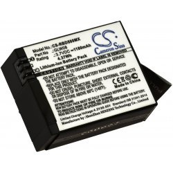 Batteri til ActionCam Rollei 500 / 500 Sunrise / Typ GLW08 | Batteri-Butik