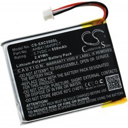 Batteri passer til wireless Hovedtelefon Sennheiser PXC 550, Type AHB413645PCT osv. | Batteri-Butik