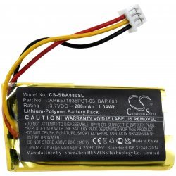 Akku kompaibel med hovedtelefoner Sennheiser RS 5000, Set 880, Type BAP 800 | Batteri-Butik