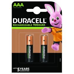 Duracell Rechargeable AAA, Micro, HR03 Batteri 900mAh 2er Blister | Batteri-Butik