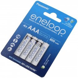 Panasonic eneloop MicroBatteri AAA HR03 HR-4UTG 800mAh NiMH 4er Pack | Batteri-Butik