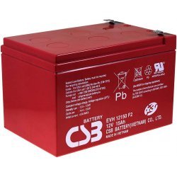 CSB Blybatteri EVH12150 12V 15Ah cyklisk | Batteri-Butik