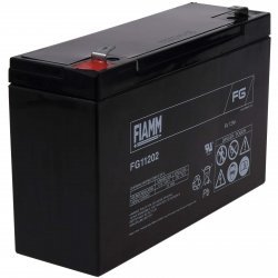 FIAMM Batteri til Solanlæg, nødbelysning, alarmanlæg mv. 6V 12Ah (erstatter også 10Ah) | Batteri-Butik