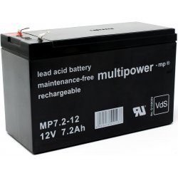 Powery Blybatteri (multipower) MP7,2-12 Vds | Batteri-Butik