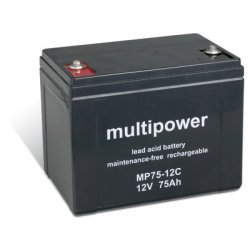 Powery Blybatteri (multipower) MPC75-12I Cyklisk | Batteri-Butik