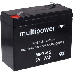 Powery Blybatteri (multipower) MP7-6S | Batteri-Butik