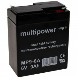 Powery Blybatteri (multipower) MP9-6A | Batteri-Butik