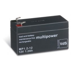 Powery Blybatteri (multipower) MP1,2-12 Vds | Batteri-Butik
