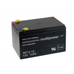 Powery Blybatteri (multipower) MP12-12 Vds | Batteri-Butik