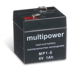 Powery Blybatteri (multipower) MP1-6 | Batteri-Butik