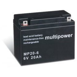 Powery Blybatteri (multipower) MP20-6 | Batteri-Butik
