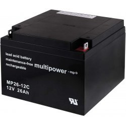 Powery Blybatteri (multipower) MP26-12C Cyklisk | Batteri-Butik