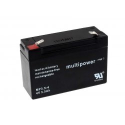 Powery Blybatteri (multipower) MP3,5-4 | Batteri-Butik