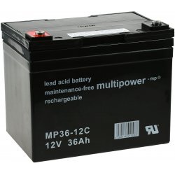 Powery Blybatteri (multipower) MP36-12C Cyklisk | Batteri-Butik