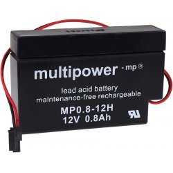 Powery BleiBatteri (multipower) MP0.8-12H til Solar m.m. | Batteri-Butik