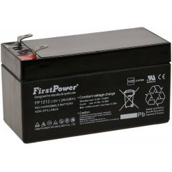 FirstPower Blygel-batteri FP1212 1,2Ah 12V VdS | Batteri-Butik