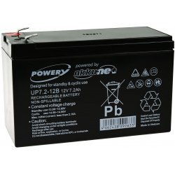 Powery Bly-Gel Batteri til Panasonic Typ LC-R127R2PG1 12V 7,2Ah | Batteri-Butik