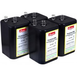 4R25 6V-Blockbatteri Erstatter til Nissen Lanternebatteri IEC 4R25 4er Set | Batteri-Butik