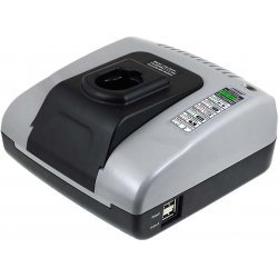 Powery Batteri-Lader med USB til DEWALT Batteri Type DE9074 | Batteri-Butik