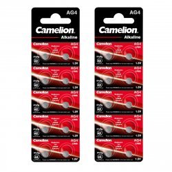 20x Camelion Knapcelle LR66 / AG4 / G4 / LR626 / 177 / SR626W / GP77A / 377 | Batteri-Butik