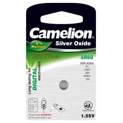 Camelion Sølvoxid-Knapcelle SR60 / SR60W / G1 / LR621 / 364 / SR621 / 164 1er Blister | Batteri-Butik