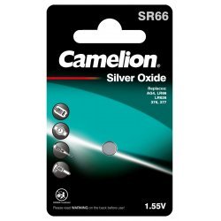 Camelion sølvoxid-Knapcelle SR66 / SR66w / G4 / LR626 / 377 / SR626 / 177 1er Blister | Batteri-Butik