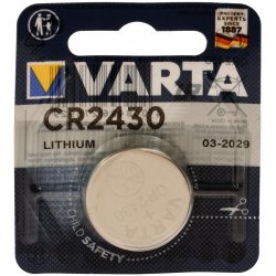 Lithium Knapcelle batterier Varta Electronic CR2430 3V 1er Blister | Batteri-Butik