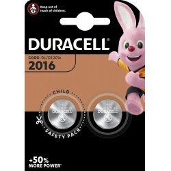 Duracell Batteri Lithium Knapcelle 3V CR2016 Original | Batteri-Butik