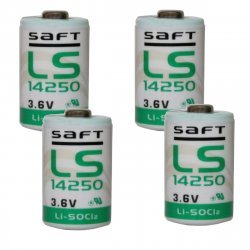 4x Lithium Batteri Saft LS14250 1/2AA 3,6Volt | Batteri-Butik