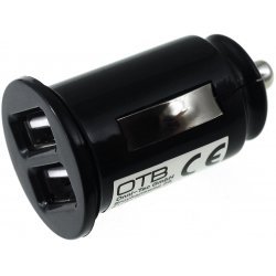 Powery Auto-Ladeadapter 12-24V med 2 USB Anschlüssen 2,1A | Batteri-Butik