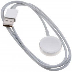 Original APPLE A2256, Magnetisk USB Lade-Kabel til Apple-Watch, 1M, Hvid | Batteri-Butik