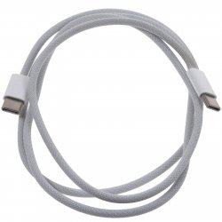 Apple A2795 USB-C på USB-C Ladekabel Vævet 1m Hvid | Batteri-Butik