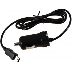 Powery ladekabel til bil med integreret TMC-Antenne 12-24V til Garmin zumo Serie med Mini-USB | Batteri-Butik