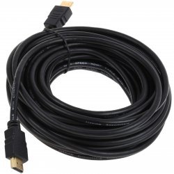 High Speed HDMI Kabel med Standard-Stik (Type A) 10m, Sort, Forgyldt Tilslutninger | Batteri-Butik