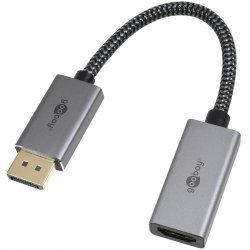 goobay DisplayPort-auf-HDMI-Adapterkabel, 4K/60 Hz | Batteri-Butik