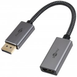 goobay DisplayPort til HDMI-adapterkabel, 8K/60 Hz | Batteri-Butik