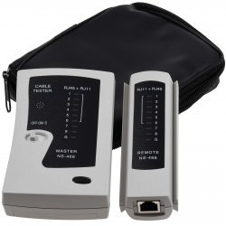 Netværks Kabeltester til test af CAT 5/6 Netværks- u. ISDN-Verbindungen | Batteri-Butik