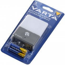 Varta Nattelys, Lampe, Motion Sensor Outdoor Light LED inkl. 3X AAA | Batteri-Butik